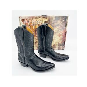 Old Gringo Women's 8 Nevada Black Leather Embroidered Western Cowgirl Boots
